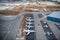 Airplanes on the runway