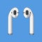 Airpods vector isolated