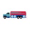 Airport aviation fuel truck vector flat side view. Airplane petrol tanker transportation
