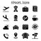 Airport & Aviation icon set