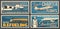 Airport, aviation retro vector banners, aircraft