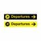 Airport Departures sign vector design