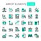 Airport Elements , Pixel Perfect Icons