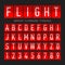 Airport flipboard flat style font