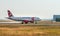 AIRPORT FRANKFURT,GERMANY: JUNE 23, 2017: Airbus A319 Czech Airlines is the national airline of the Czech Republic. She operates