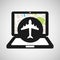 Airport laptop map gps