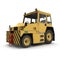 Airport Push Back Tractor Hallam HE50. 3D illustration