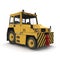 Airport Push Back Tractor Hallam HE50. 3D illustration