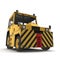 Airport Push Back Tractor Hallam HE50. 3D illustration