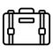 Airport suitcase icon, outline style