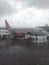 Airport of surat gujrat india morning rainy season