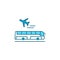 Airport transfer color line icon. Regularly scheduled transportation service.