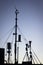 Airport weather station artistic silhouette photo