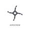 Airscrew icon. Trendy Airscrew logo concept on white background