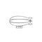 Airship balloon aerostat icon. Trendy flat airship icon