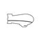 airship icon. Element of transport for mobile concept and web apps icon. Outline, thin line icon for website design and