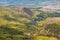 Airview of Coyhaique and Simpson River Valley, Patagonia, Chile