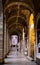 Aisle of St. Marc Evangelist Basilica, San Marco Evangelista al Campidoglio at Piazza Venezia in historic center of Rome in Italy