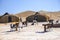 Ait Saoun, Morocco - February 22, 2016: Hotel tent in desert