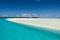 Aitutaki, Cook Islands, paradise on earth, clear turquoise water, white sand, small islands with palms, South Pacific Island