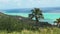 Aitutaki lagoon scenic outdoor panoramic view of tropical reef Polynesia