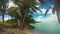 Aitutaki Lagoon Time Lapse Of Cook Islands Tropical Beach Coconut Palm Trees