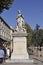 Aix-en-Provence, 10th september: Monument front of Cours Mirabeau Boulevard from Aix-en-Provence in south of France