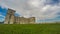 Aix-Marseille University building, spacious green lawn near entrance, timelapse