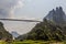 Aizhai suspension bridge in Hunan province, Chi