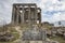 Aizonai antic city ruins with Zeus temple. Aizanoi ancient city in Cavdarhisar, Kutahya, Turkey