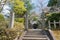 Aizu cemetery at Konkaikomyo-ji Temple in Kyoto, Japan. The graves of Aizu clan warriors, who were