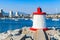 Ajaccio lighthouse, Corsica island, France