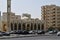 Ajman, UAE - April 6. 2018. car parking in front of the mosque