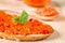 Ajvar on the bread