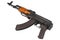 Ak47 airborn version assault rifle on white