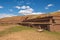 Akapana Pyramid in Tiwanaku, Bolivia