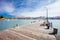 Akaroa Pier in new Zealand in Spring