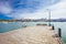 Akaroa Pier in new Zealand in Spring