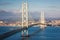 Akashi Kaikyo Bridge Spanning the Seto Inland Sea