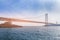 Akashi longest suspension bridge over Kobe sea