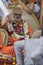 Akhada Cheif  in Procession at Kumbh Mela Trambakeshwar,nasik,maharashtra,India