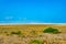 Akrotiri salt lake dried during summer, Cyprus