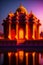 Akshardham Temple is a spiritual. Ai generated.