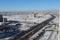 Aktobe winter city view, Nur Gasyr mosque