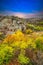 Aktovsky Canyon in Ukraine surrounded large stone boulders