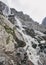 Aktru waterfall, Altai mountains landscape.