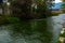 AKYAKA, MUGLA, TURKEY: Beautiful Azmak river in the village of Akyaka.