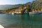 AKYAKA, MUGLA, TURKEY: Sightseeing boats for tourists on the Azmak river in the village of Akyaka.