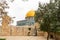 The  Al Aqsa Mosque and the Dome of Yusuf built by Salah ad-Din at the end of the 12th century on the Temple Mount, in the old