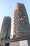 Al Bahr Towers - Modern, energy-efficient, innovative architecture with automatic sun blinds, Abu Dhabi, UAE, Apr.2017